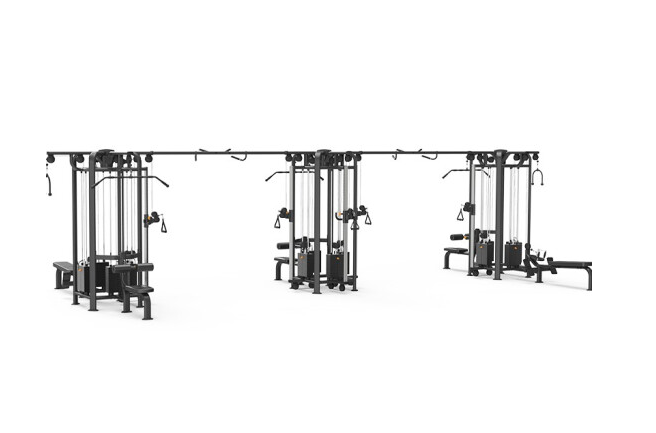 澳门新葡萄8883四方位多功能训练架360综合训练器健身房专用 9028D十二方位训练架