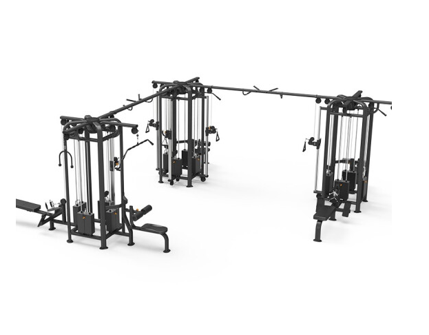 澳门新葡萄8883四方位多功能训练架360综合训练器健身房专用 9028E十二方位V型训练架